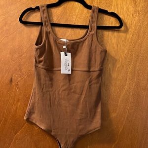REORIA , brown tank bodysuit
